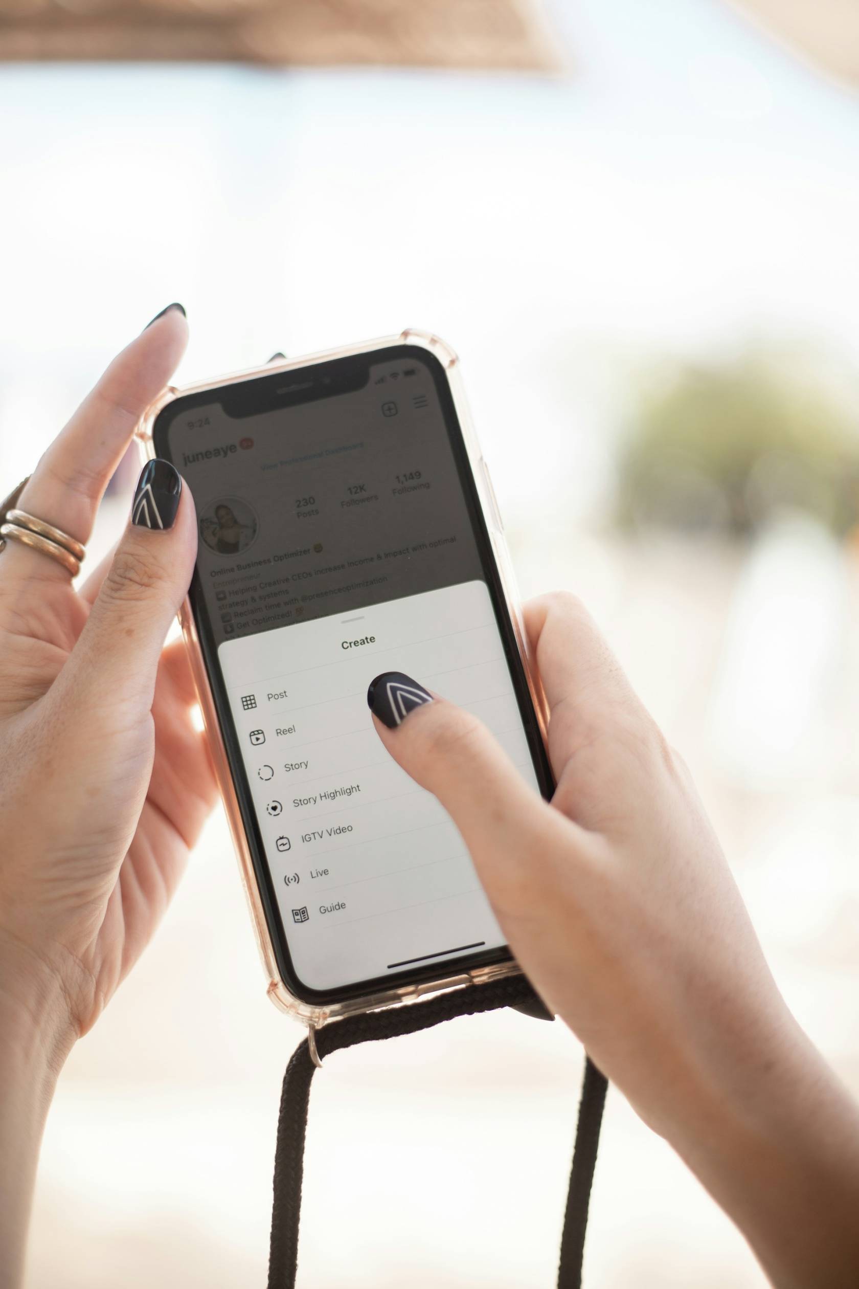 "Instagram Stories Highlights: A collection of highlighted stories displayed in a row with colorful icons and titles."